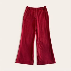 Diane von Furstenberg - Wool-Blend Wide-Leg Trousers - Red